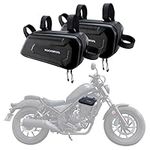 ROCKBROS Motorcycle Bag Frame Bag Motorcycle Water-Repellent Tool Bag 1.5L Black, Compatible with Most Motorcycles