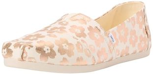 TOMS Women's Alpargata Cloudbound Loafer Flat , Beige Foil Ojai Floral Print,6.5 UK