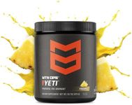 MTN OPS Yeti Pre-Workout Powder Energy Drink with Creatine, 200mg Caffeine & BCAAs with Beta Alanine, 30-Serving Tub, Pineapple Crush