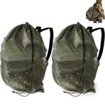 MOPHOEXII Decoy Bag for Duck Goose Turkey Waterfowl Hunting,Mesh Decoy Bag with Adjustable Straps,Duck Hunting Accessories (Army Green-2 Packs)