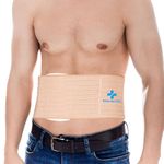NIdreamCE Umbilical Hernia Belt with Compression Pad Abdominal Support Binder for Men and Women Belly Button Navel Hernia Support Relieve Pain for Incisional, Epigastric, Ventral (Large)