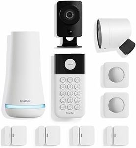 SimpliSafe 10 Piece Wireless Home Security System with Outdoor Camera - Optional 24/7 Professional Monitoring - No Contract - Compatible with Alexa and Google Assistant