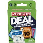 Monopoly Deal Card Game | Quick-Playing Card Game | Fun Games for Families and Kids | Ages 8 and Up | 2 to 5 Players | 15 Mins. | Travel Games (English & French)