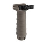 Ranstac Airsoft Front Grip Universal Foregrip Military Forward Support Nylon for Picatinny 20mm Rail CJ/WB-03 (Long, Quick Release, Height 120mm, Tan)