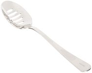 Mercer Culinary 18-8 Stainless Steel Plating Spoon with Slotted Bowl, 7-7/8-Inch, Silver, 7 7/8"