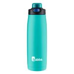 Bubba Radiant Stainless Steel Rubberized Chug Water Bottle, 24oz, Island Teal