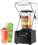 GWWBD Commercial Blender Smoothie Maker, 2L Electric Stand Mixer 17000rpm Blade Ice Crusher With Sound Enclosure, 5 Presets, Silent Broken Wall Cooking Machine,For Smoothie, Fruits