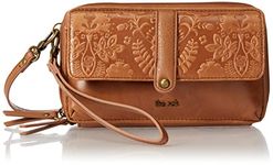 The Sak Women's Sequoia Extra Large Smartphone Crossbody, Tobacco Floral Embossed Ii, One Size