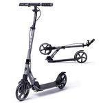 Aero A200 Kick Scooter for Kids 8-12, Teens and Adults. Commuter Adult Scooters with Hand Brake, Rubber mat, Shock Absorption, Max 220lbs, Foldable and Height Adjustable