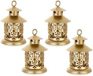 Gold Tealight Candle Lanterns Decor