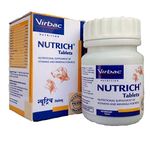 Virbac Nutrich Tablets for Dogs and Cats by Jolly and Cutie Pets (60 Tablets), 60 Count