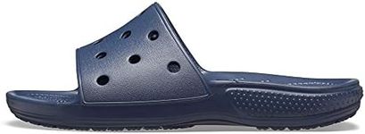 Crocs Classic Slide, Unisex-Adults Sandal Sliders, Comfortable on Beach, in Navy, Size 12 UK