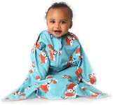 SleepingBaby Zipadee-Zip Transitional Swaddle Sack, 4-8 Month - Roomy Zipper Swaddle for Easy Diaper Changes and Proper Hip Development - Baby Swaddle Sack, Small - Friendly Fox