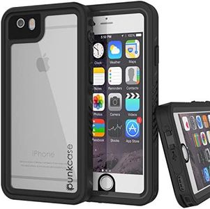PunkCase iPhone 6 Waterproof Case [Extreme Series] [Slim Fit] [Ip68 Certified] [Shockproof] Cover W/Built in Screen Protector Compatible with Apple iPhone 6S/6 (4.7) (Black)