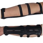 Toparchery Ultra Light Archery Cow Leather Arm Guard Adjustable 4-Strap 12" 1pk