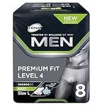 Tena Men Premium Fit Protective Underwear Level 4 - L/XL (3 Packs of 8)