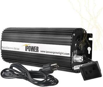 iPower Horticulture 600W Digital Dimmable Electronic Ballast, Watt Option: 250/400/600W, Suit for Hydroponic HPS MH Grow Light System, 2024 New, Black