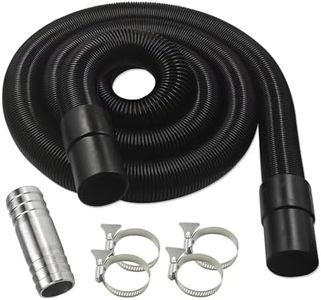 97521 RV Macerator Hose Sewer Kit for Thetford Sani-Con Turbo 400S 500S 600S 700S,1-1/2inch 22FT Camper Sewage Pump Hose/Waste Water Hose with Connect Fitting,4 tightening hoops, Black