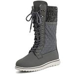 Polar Boot Womens Tall Durable Faux Fur Winter Rain Snow Waterproof Outdoor Calf Boots - 7 - GRE40 AYC0539