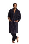 JP 1880 Men's Bademantel Bathrobe, Grey (Anthracite 12), XXXL