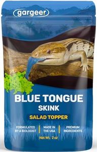 Gargeer 2oz Blue Tongue Skink Salad Topper. Supercharge Juveniles & Adults Appetite, Health & Immune System. Complete Diet Food Supplement, Rich with Vitamins & Minerals, Made in The USA. Enjoy!