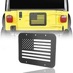 u-Box Jeep TJ Spare Tire Delete Plate Tailgate Vent Cover US Flag Old Glory for Jeep Wrangler TJ 97-06