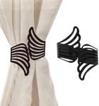 Metal Wings Curtain Tieback – Elegant and Durable Design – Black