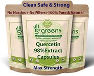 Quercetin 500mg Capsules 98% Extract 120 Vegetarian Capsules, 100% Natural - NO Chemicals or SYNTHEIC FILLERS OR BINDERS