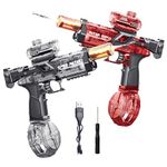 Electric water gun toy, 2Pack Water Gun Toys for Kids Adult Powerful Water Pistol with 500ML Moisture Capacity | 32 Inch Long Range Squirt Gun for Summer Swimming Pool Beach Party (Black+Red)