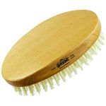 Kent Mg3 Oval Beechwood Black Pure Bristle Luxury Military Brush For Fine & Thinning Hair