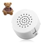 60 Second Mini Voice Recorder for Teddy Bears Plush Toys Baby Dolls DIY Gifts Compact Sound Recorder Button Box Recordable Voice Device Voice Box for Personalized Record Messages Talking 1 Pack