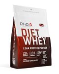 PhD Nutrition Diet Whey High Protein Lean Matrix, Belgian Chocolate Whey Protein Powder, High Protein, 80 Servings Per 2 kg Bag