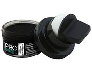 PRO SHOE CREAM WITH APPLICATOR I SHOE POLISH I LEATHER SHOE POLISH WITH APPLICATOR I 50 ML (BLACK)