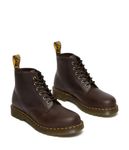 Dr. Martens Men's 101 Amphibians, Dark Brown Crazy Horse, 9 UK