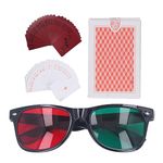 Colorblind Poker Card Red Green Color Glasses Eyesight Corrective Amblyopia Training Cards for Children Improve Eyesight, Amblyopia Training