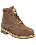 Carhartt Men's 6-Inch Brown Lug Bottom Moc Work Boot - Soft Toe, 10.5 M US -CMW6197