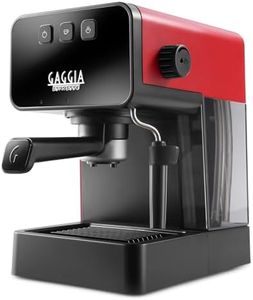 Gaggia Espresso Style Manual Coffee Machine and Cappuccino Maker with Milk Frother, Lava Red