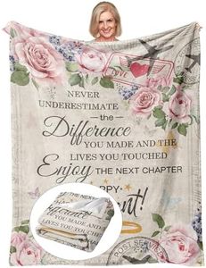 Ivivis Retirement Gifts for Women 2024, Retired Gifts for Women, Retirement Gifts for Teachers Nurses Mom Grandma Friend, Farewell Gifts for Coworkers Boss, Retirement Throw Blanket 60"x 50"