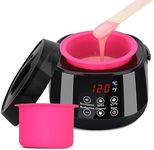 Smart Wax Pot with AUTO Temperature Control, Digital Wax Machine for Safe Waxing at Home, Wax Warmer for Hair Removal, with Wax Beads.Suitable for Brazilian, Bikini, Facial, Eyebrow, Nose& Full Body.