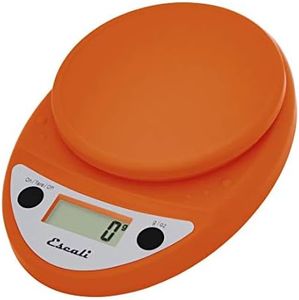 Escali P115PO Primo Digital Kitchen Scale 11Lb/5Kg, Pumpkin Orange