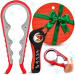 Silicone Jar Opener Multi Opening - Set of 3 Nonslip Rubber Pad Bottle Openers Kitchen Jar Water Bottle Opener Gripper Pad Hand Can Opener - Handheld Can Opener Multi Kitchen Jar Openers for Seniors