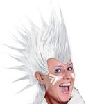 Amscan Mohawk Wig, White