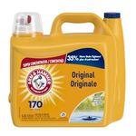 Arm & Hammer Liquid Laundry Detergent, Super Concentrated, Clean Fresh Scent, 170 Loads, 5.03-L