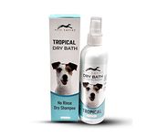 Pets Empire New Waterless Dog Shampoo | All Natural Dry Shampoo for Dogs or Cats No Rinse Required (Tropical)