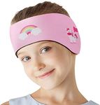 HeySplash Swimming Headband, Swimming Earplugs Kids Ear Plugs Ear Band Swimmer Ear Protection, Elastic Neoprene Ear Guard, Hair Guard for Kids, Adults, Keep Water Out, Hold Earplugs in, Medium, Pink