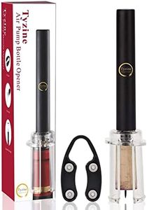 Tyzine Wine Air Pressure Pump Bottle Opener Set with Foil Cutter,Simple Wine Pump Cork Remover Corkscrew,Efficient Corkscrew Bottle Opener,Easy Screw Out Tool,Great for Wine Lovers,Perfect Wine Gift.