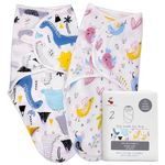 a baby cherry - Baby Swaddle Wrap || Adjustable for Newborn || 100% Cotton Soft || Baby Blanket for 0-6 Months - Pack of 2 (Multi-Color, 200 GSM)