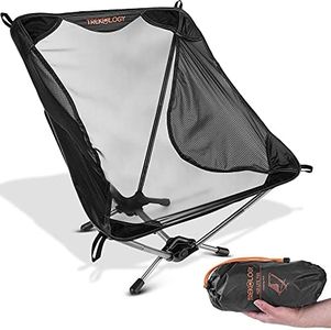 TREKOLOGY YIZI Lite Chaise Pliante de Camping avec Accessoires pour Une randonnée ultralégère. Chaise Portable compacte de 750g pour la Plage et Les activités en Plein air.