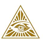 Ansh Illuminati Sticker for Hood, Sides, Bumper (Gold) Length x Width 15 cm x 15 cm