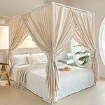 AIKASY Princess Canopy Bed Curtains